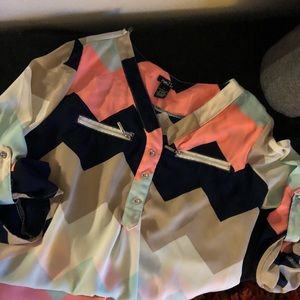 Women’s Chevron Print Blouse